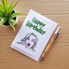 Funny IZombie Birthday Card. Classic Liv from IZombie in comic book style line art.