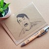 Funny Peep show Valentines Card - Love you Eyelids
